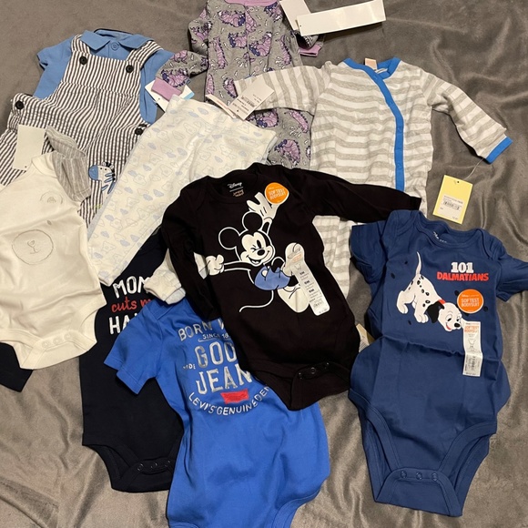 NWT Baby Boy BUNDLE of Ten Items Various Sizes Baby Boy Bundle